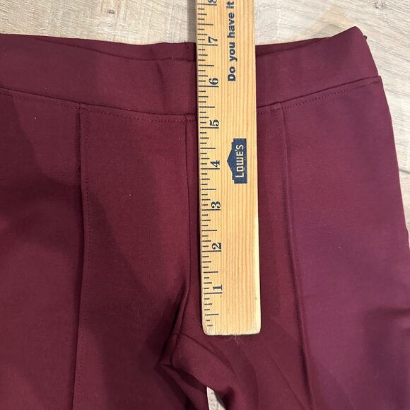BROOKS BROTHERS FLEECE GIRLS SMALL PULL ON PANTS BURGUNDY RED - Picture 4 of 7